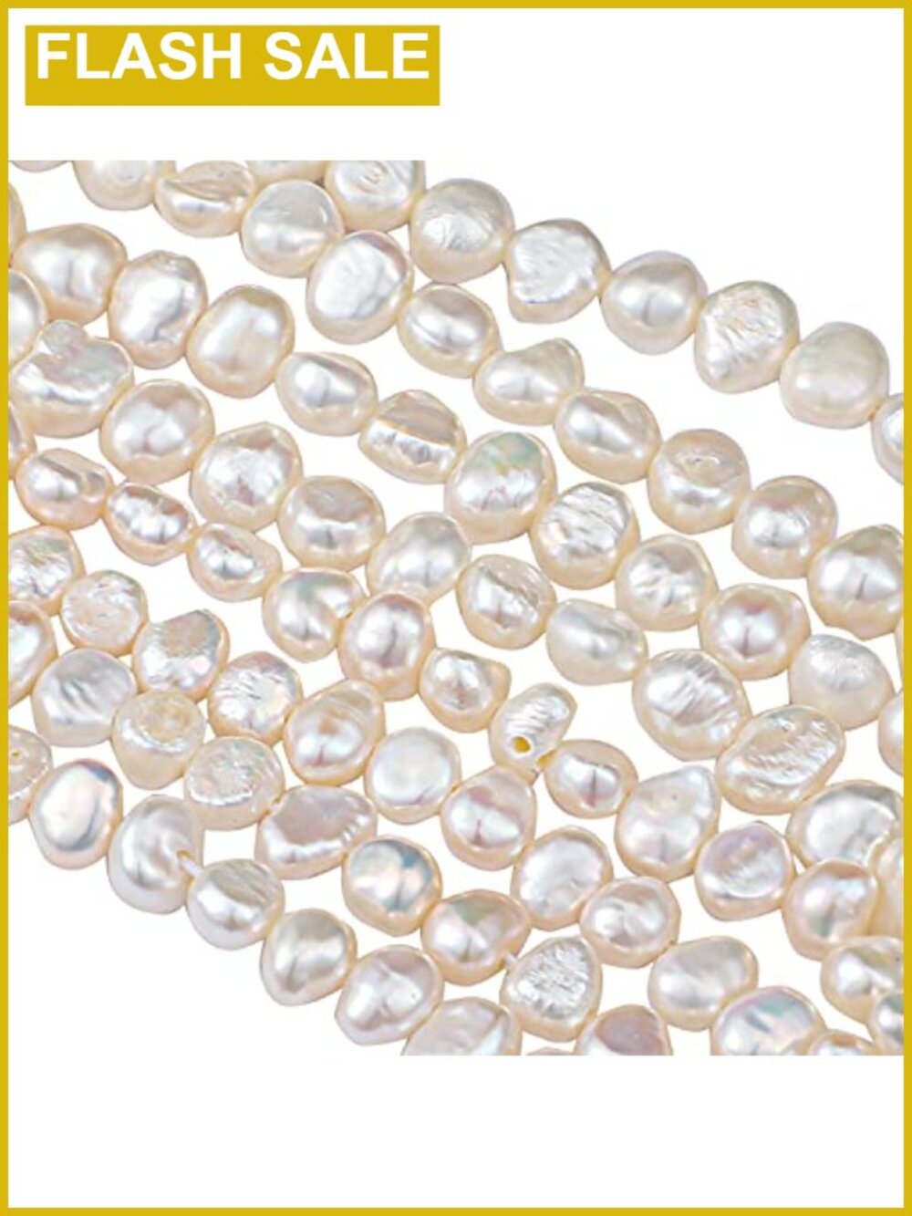 Freshwater Pearl Beads Baroque Loose 2 Strands for Jewelry Making DIY Crafts